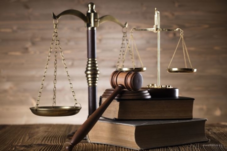 justice scales and gavel